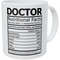 Doctor Nutritional Fatcs 11 Ounces Funny Coffee Mug - Bluefink.jpg