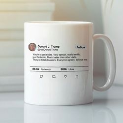 donald trump twitter you re a great dad mug