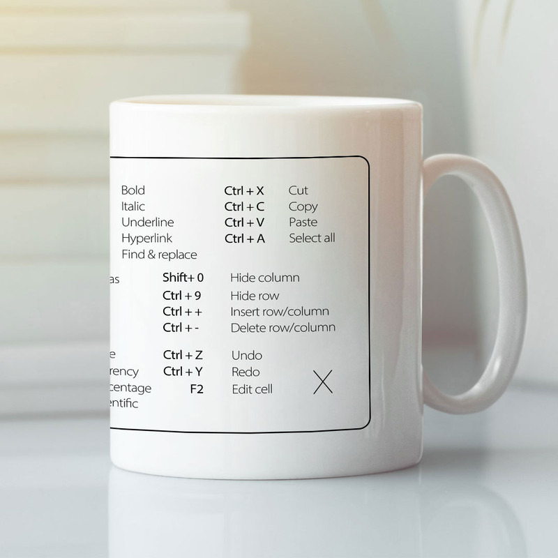 Excel Shortcut Mug Microsoft Excel Shortcut Keys - Bluefink.jpg