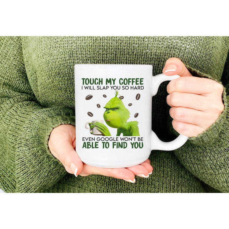 Grinch, Grinch Face, Christmas Gift, Christmas Mug, Personalized Mug, Personalized Gifts - Bluefink.jpg