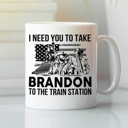 i need to take brandon to the train station mug yellowstone