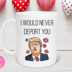 i would never deport you valentine s day mug, valentine s day gift, valentine day mug, anniversary mug, funny valentines