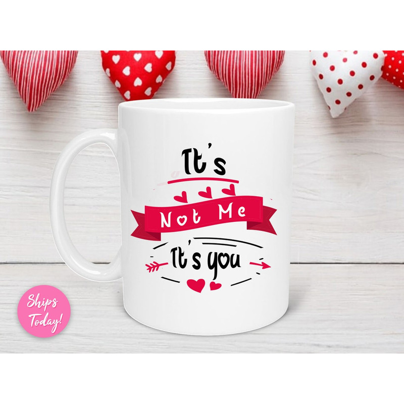 It's Not Me It's You Valentine's Day Mug, Valentine’s Day Gift, Valentine Day Mug, Anniversary Mug, I Love You More - Bluefink.jpg