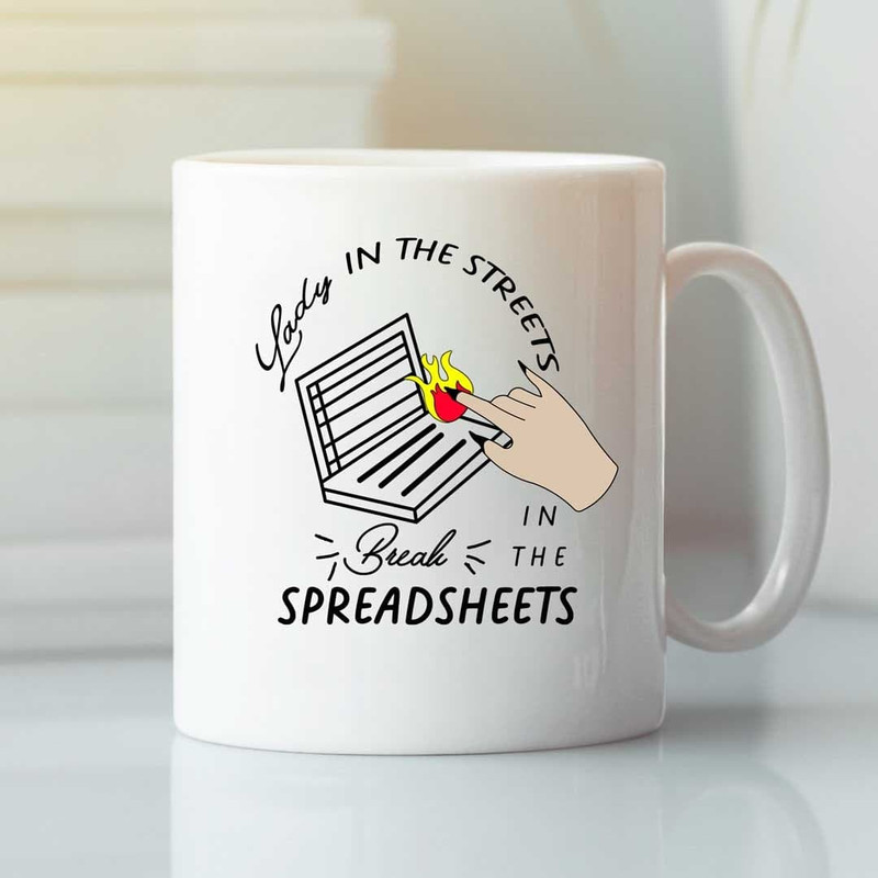 Lady On The Street Freak In The Sheets Excel Mug - Bluefink.jpg