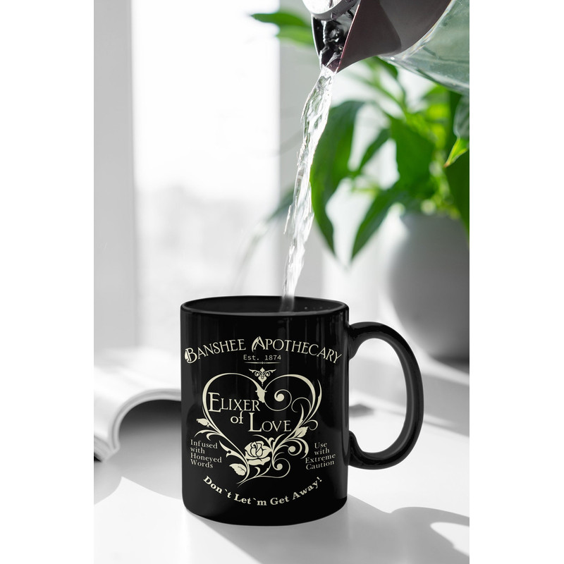 Love Potion Mug, Witch Mug, Witchy Mug, Kitchen Witch Mug, Valentine Mug, Valentines Day Gift - Bluefink.jpg