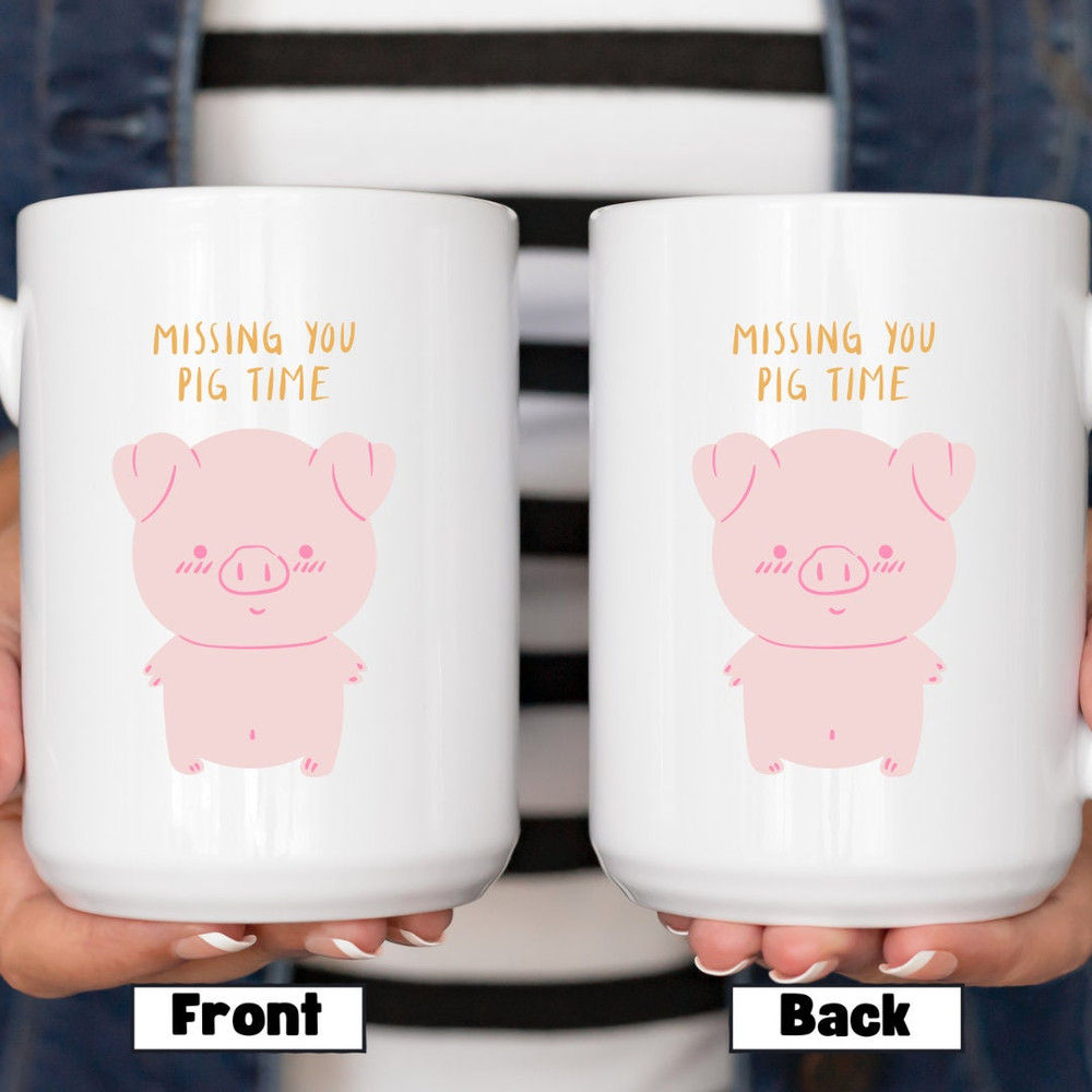 Missing You Pig Time, Couples Gifts, Valentine's Day Gift, Love Note, Anniversary Gift, Vuedelavie - Bluefink.jpg