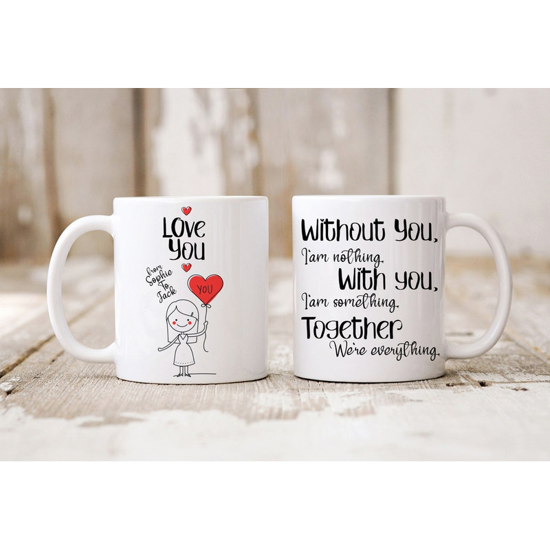 Personalised Couple Mug, Gift For Boyfriend Girlfriend , Husband Or Wife, Love Mug, Mug For Someone You Love - Bluefink.jpg