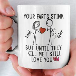 personalized coffee mug funny boyfriend girlfriend birthday anniversary rude gift