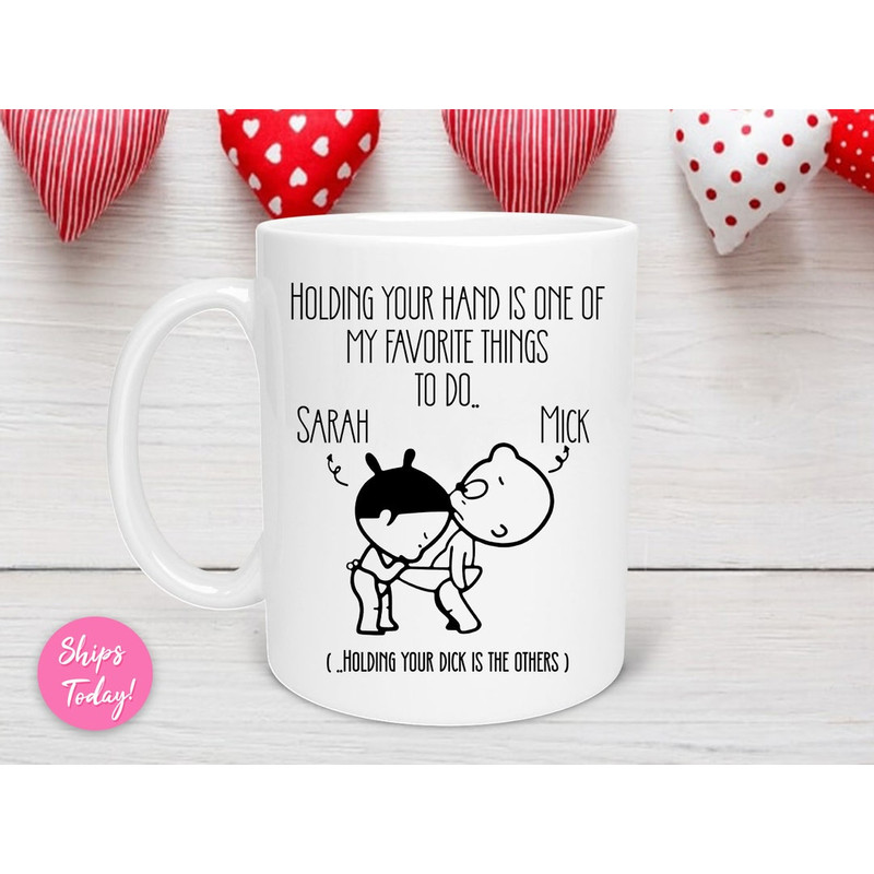 Personalized Couple Mug, You Are My Favourite Thing To Do Mug, Romantic Couple Love Gift, Custom Name Mug, Gift For Her - Bluefink.jpg