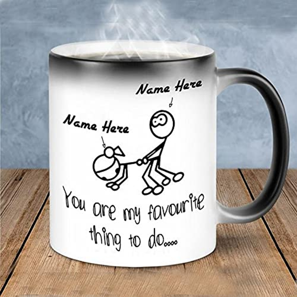 Personalized Funny Couple You Are My Favorite Thing To Do Mug Love Mug Gifts For Him Her Boyfriend Girlfriend Naughty Valentine - Bluefink.jpg