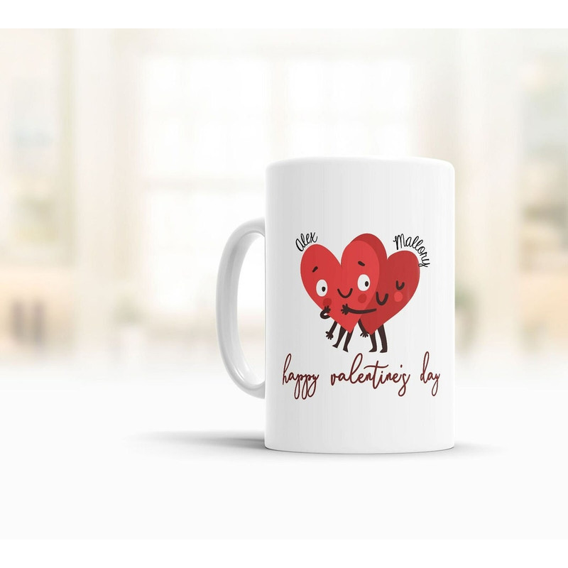 Personalized Happy Valentine's Day Mug, Couple Coffee Mug, Couple Gift, Funny Gift For Him - Bluefink.jpg