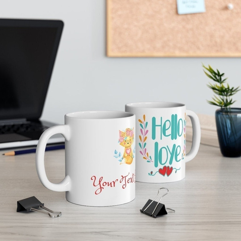 Personalized Hello Love Mug Valentine Gift For Her For Him Custom Name Valentine Mug - Bluefink.jpg