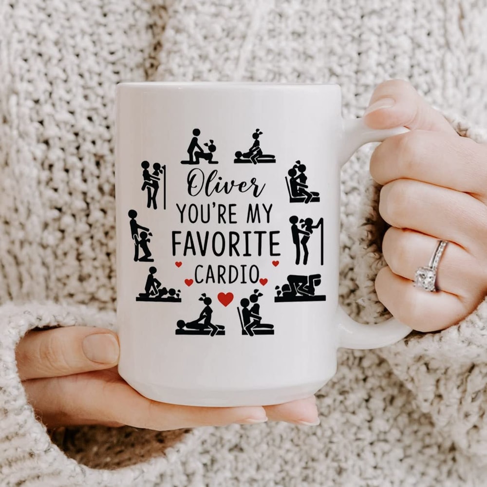 Personalized You're My Favorite Cardio Couple Mug For Couple Love Husband Wife Boyfriend Girlfriend Couple Mug Valentines Day Gifts For Valentine's Day - Bluefi