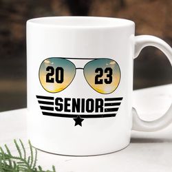 senior 2023 ceramic mug, class of 2023, senior student, twenty 23 senior, back to school, first day of school coffee cer