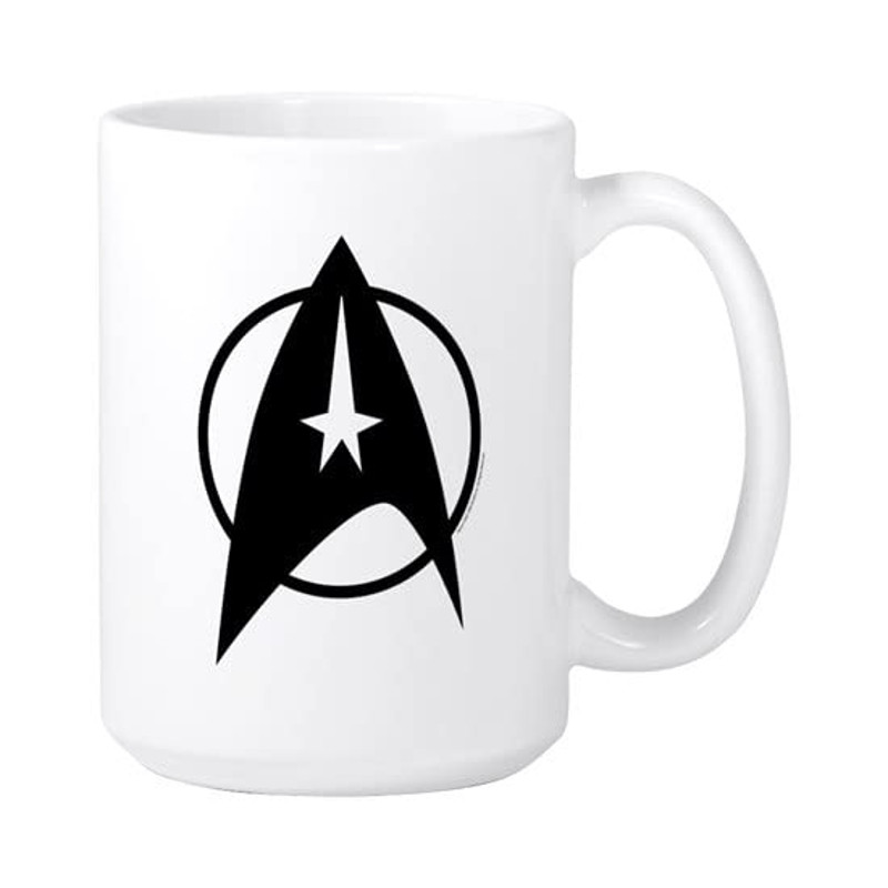 Star Trek Starfleet Comma Ceramic Coffee Mug, Tea Cup - Bluefink.jpg