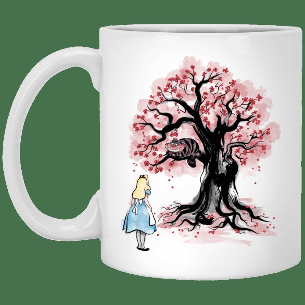 The Cheshire's tree Sumi-e Mug Gifts for Friends, Gifts for Valentine Day, Coulpe Gifts - Bluefink.jpg