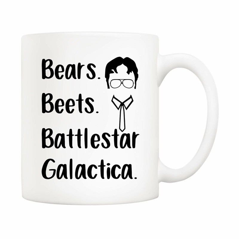 The Office Tv Show Funny Coffee Mug For Dwight Schrute Fans, Bears Beets Battlestar Galactica Office Cup, 11 Oz - Bluefink.jpg