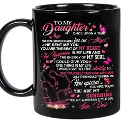 to my daughter mugs   father and daughter mugs from daddy on birthday, mothers day graduation, valentines day