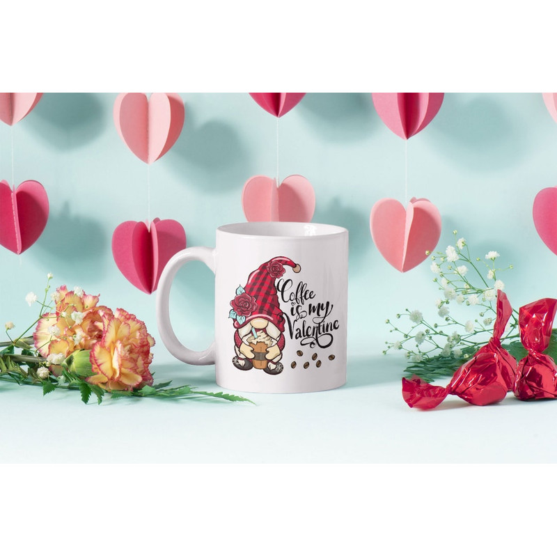 Valentine Gnome Mug, Valentines Mug, Valentines Gift, Gift For Him, Valentines Day Gift, Anniversary Gift, Coffee Lover - Bluefink.jpg