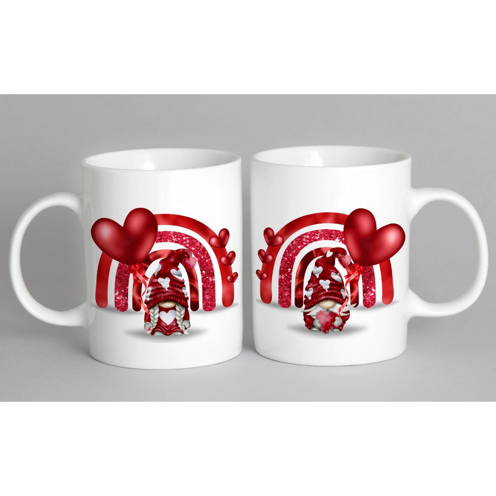 Valentine's Day Birthday Christmas Personalised Gonk Girlfriend Boyfriend Wife Husband Fiancé Fiancée Mug Cup Gift Present - Bluefink.jpg