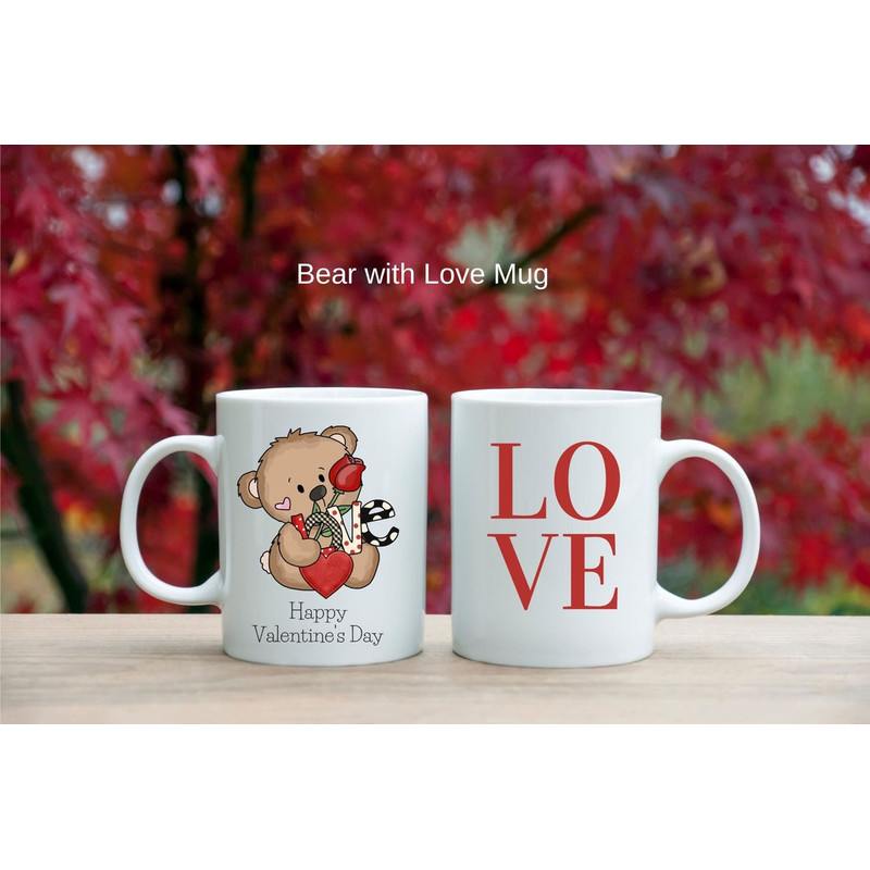 Valentines Gift For Him or Her, Valentine Cute Bear Mug - Bluefink.jpg