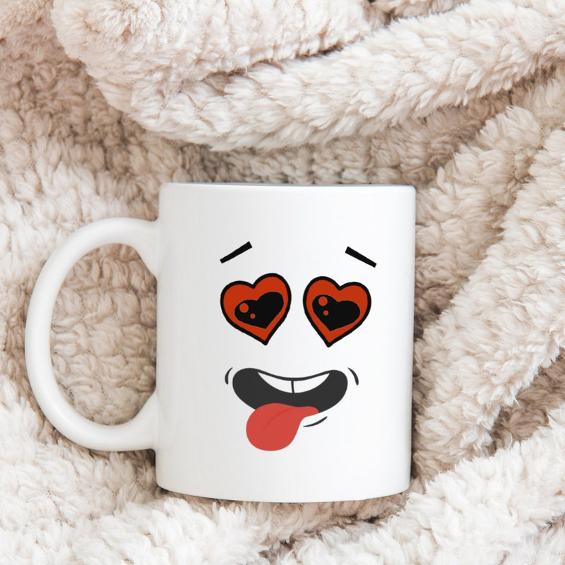Valentines Mug , Funny Face Mug, Valentine Day Gift, Valentine Idea Gift, Valentiness Day, Funny Mug - Bluefink.jpg