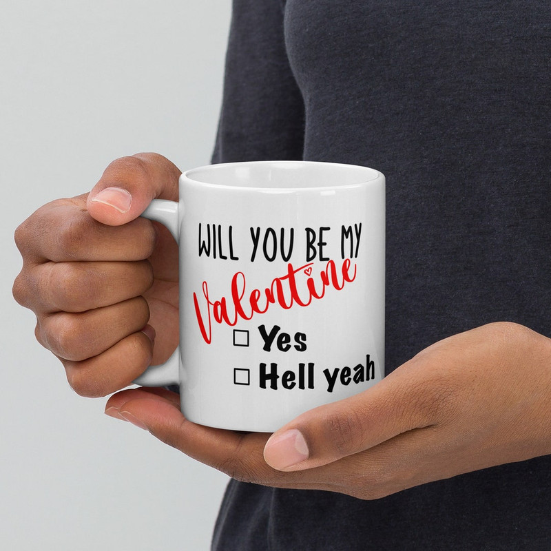 Valentine’s Day Gift , Valentine’s Coffee Mug , Funny Coffee Mug Gift For Her , Will You Be My Valentine Gift - Bluefink.jpg