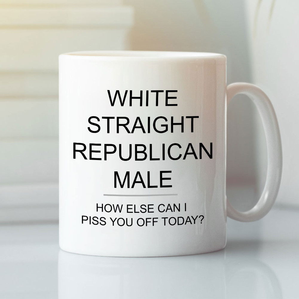 White Straight Republican Male Coffee Mug - Bluefink.jpg