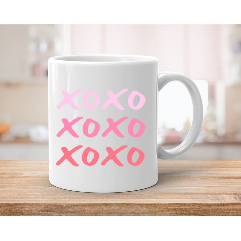 Xoxo Hugs And Kisses Mug with Quote I Love You, Valentine Mug, Happy Valentine's Day, Gift For Valentine, Just Because I Love You - Bluefink.jpg