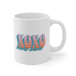 xoxo mug, valentines day coffee mug, valentines day mug valentines gift