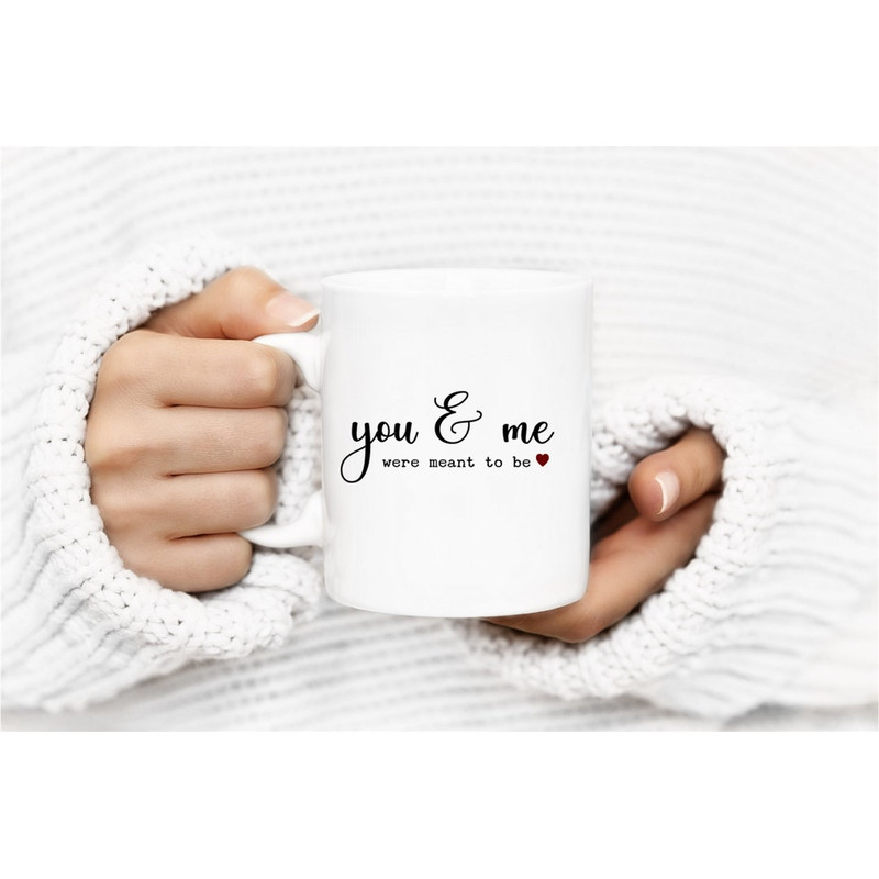 You and Me Valentine Mug, Minimalist Valentine Coffee Mug, Gift For Her or Him - Bluefink.jpg