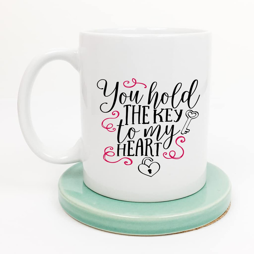 You Hold The Key To My Heart Valentine Mug For Husband Wife Couples Fiance Boyfriend Girlfriend For Valentine's Day Gifts - Bluefink.jpg