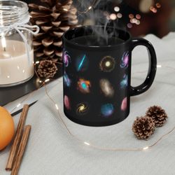 Black Galaxy Mug  Outer Space Mug  Universe Coffee Mug  Celestial Coffee Mug  Planets Mug  Cloud Mug  Starry Sky Coffee