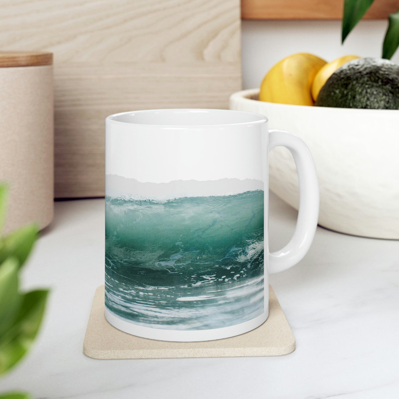 Coastal Ocean Wave Ceramic Coffee Mug Tropical Escape Coffee Cup Nautical Mug Hot Tea Cups Beachy Stemless Glass Cup Beach Gift 3.jpg