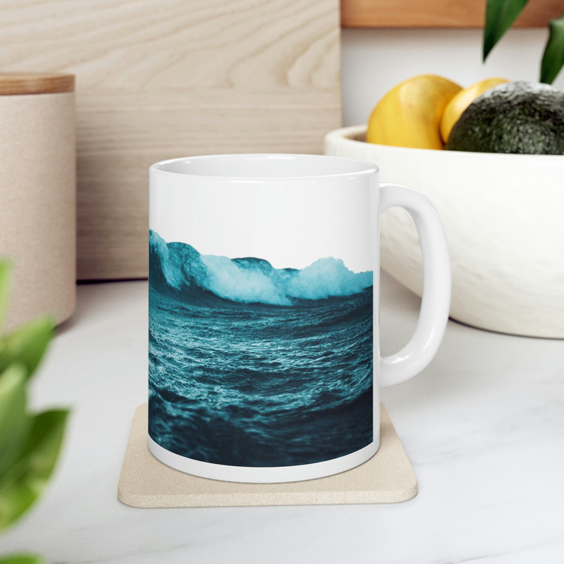 Coastal Ocean Wave Ceramic Coffee Mug Tropical Escape Coffee Cup Nautical Mug Hot Tea Cups Beachy Stemless Glass Cup Beach Gift 6.jpg