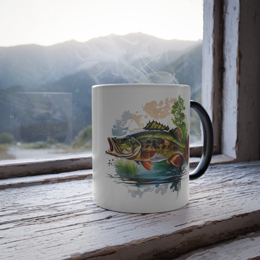 Color Changing Bass Mug Color Changing Fish Mug Bass Fish Mug Fisherman Mug Gift for Fisherman Fishing Mug Bass Fishing Gift 8.jpg