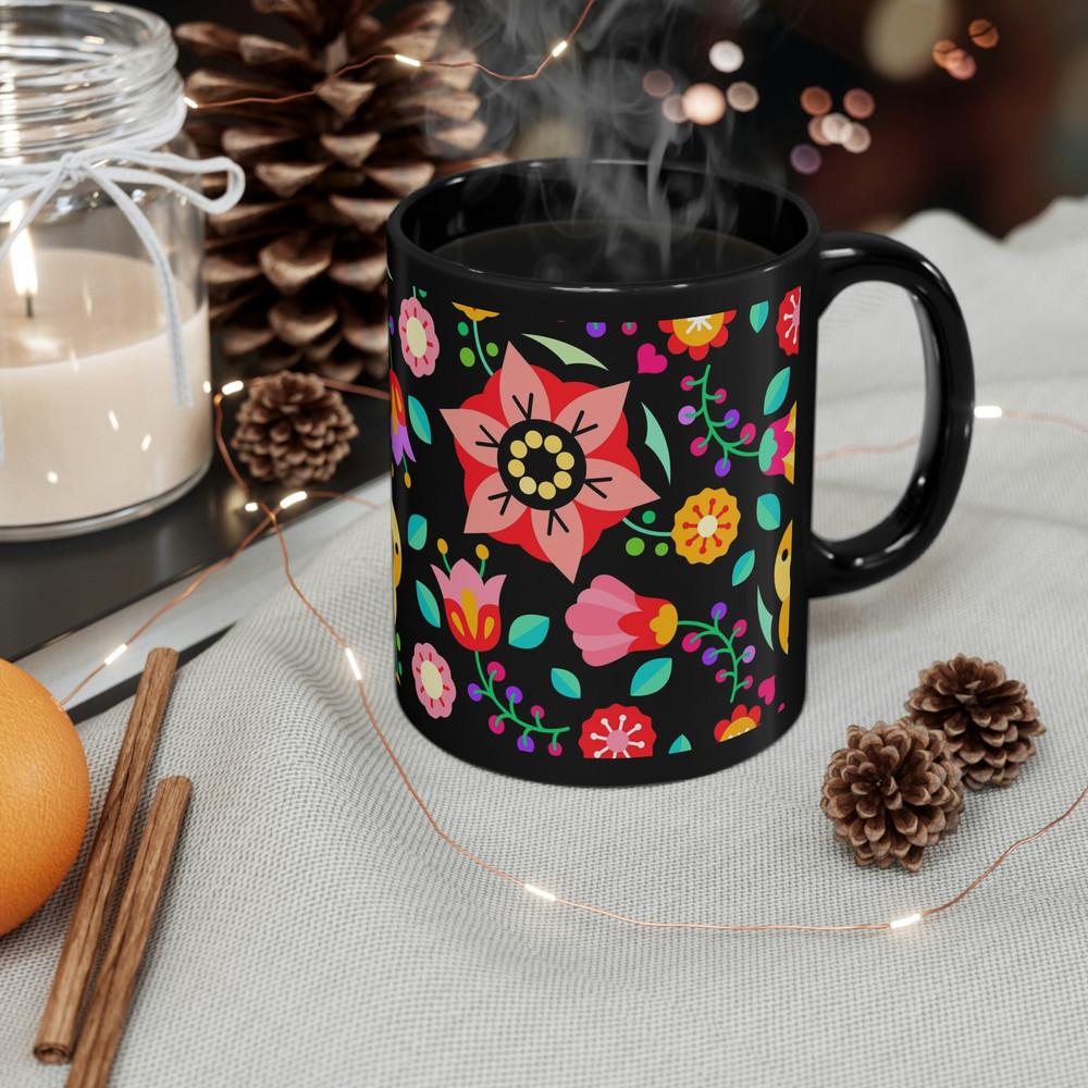 Floral Coffee Mug Flower Patterned Mug Floral Mug Garden Mug Dainty Flower Mug Wildflower Coffee Mug Feminine Coffee Mug 25.jpg