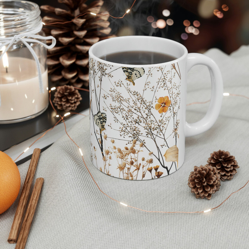 Floral Coffee Mug Flower Patterned Mug Floral Mug Garden Mug Dainty Flower Mug Wildflower Coffee Mug Feminine Coffee Mug 6.jpg