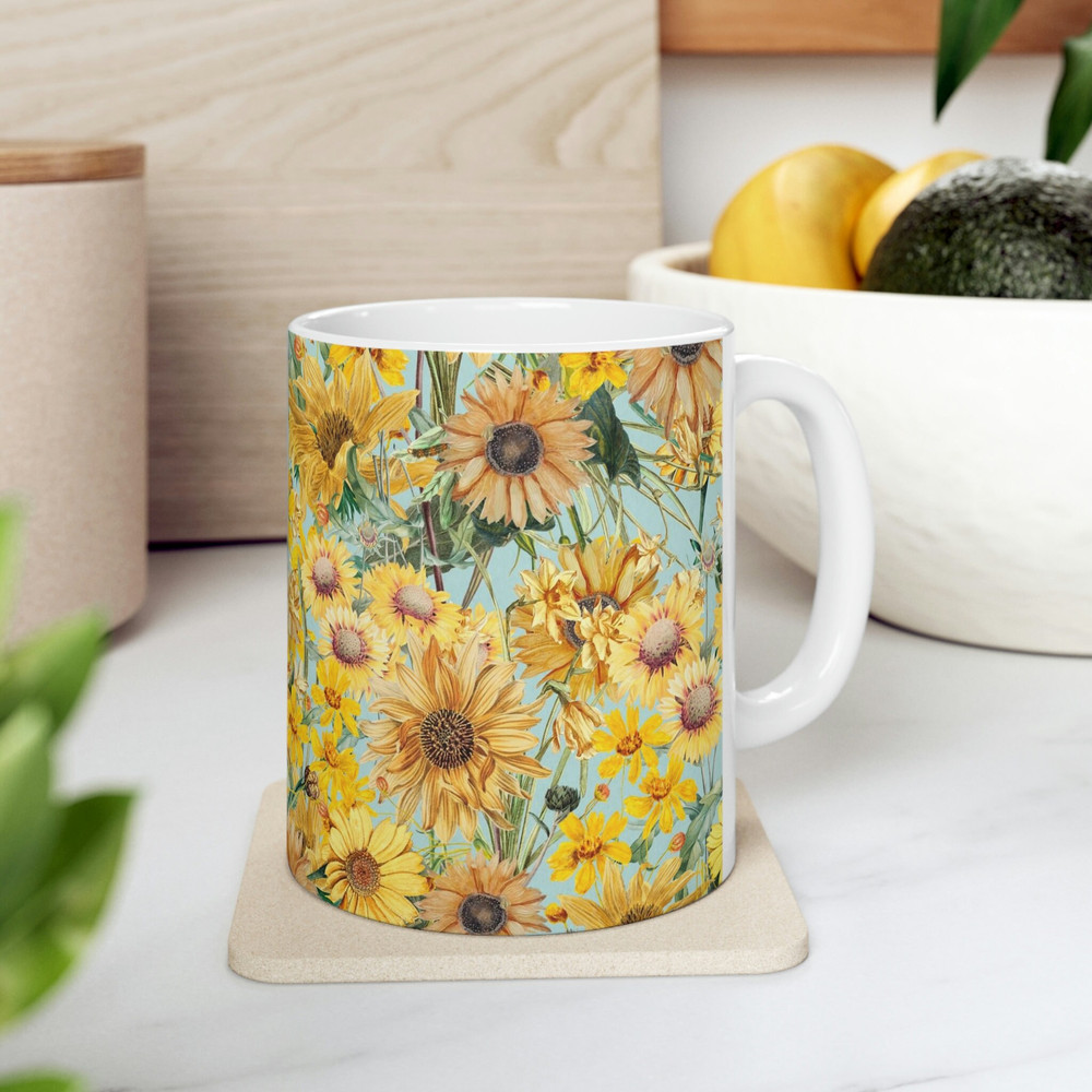 Floral Coffee Mug Flower Patterned Mug Floral Mug Garden Mug Dainty Flower Mug Wildflower Coffee Mug Feminine Coffee Mug 8.jpg