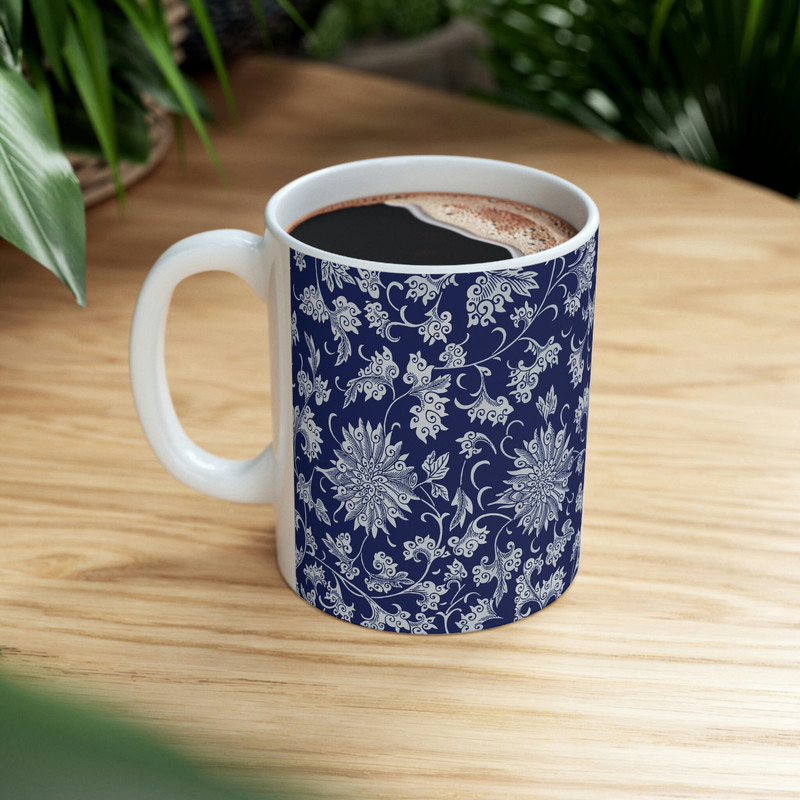 Floral Coffee Mug Floral Coffee Mug Flower Patterned Mug Floral Mug Garden Mug Dainty Flower Mug Wildflower Coffee Mug Feminine Coffee Mug.jpg