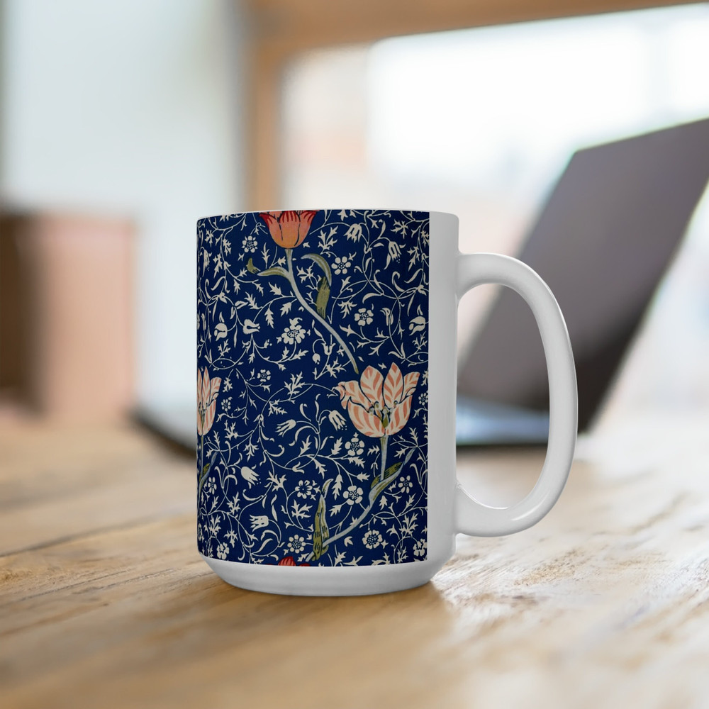 Floral Coffee Mug Flower Patterned Mug Floral Mug Garden Mug Dainty Flower Mug Wildflower Coffee Mug Feminine Coffee Mug 100.jpg