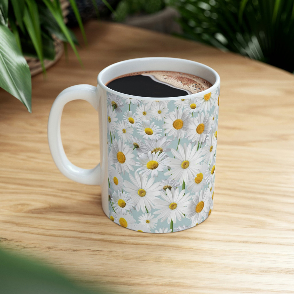 Floral Coffee Mug Flower Patterned Mug Floral Mug Garden Mug Dainty Flower Mug Wildflower Coffee Mug Feminine Coffee Mug 108.jpg