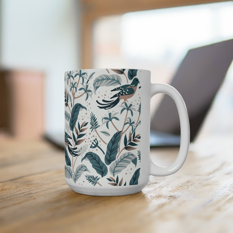 Floral Coffee Mug Flower Patterned Mug Floral Mug Garden Mug Dainty Flower Mug Wildflower Coffee Mug Feminine Coffee Mug 92.jpg