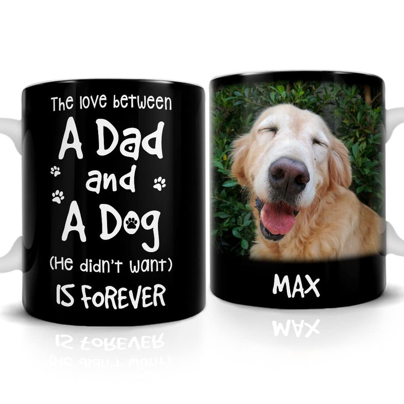 Personalized Dad Dog Mug Love Between Dad And Dog.jpg