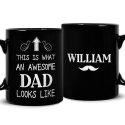personalized daddy mug this is an awesome dad