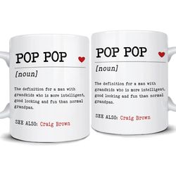 personalized mug for grandpa definition grandfather pop pop