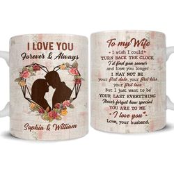 personalized mug for wife love you forever always