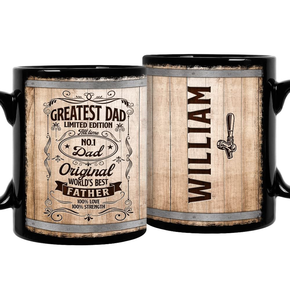 Personalized Mug Greatest Dad Wine Barrel Mug.jpg