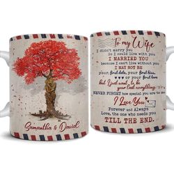 personalized mug letter to my wife
