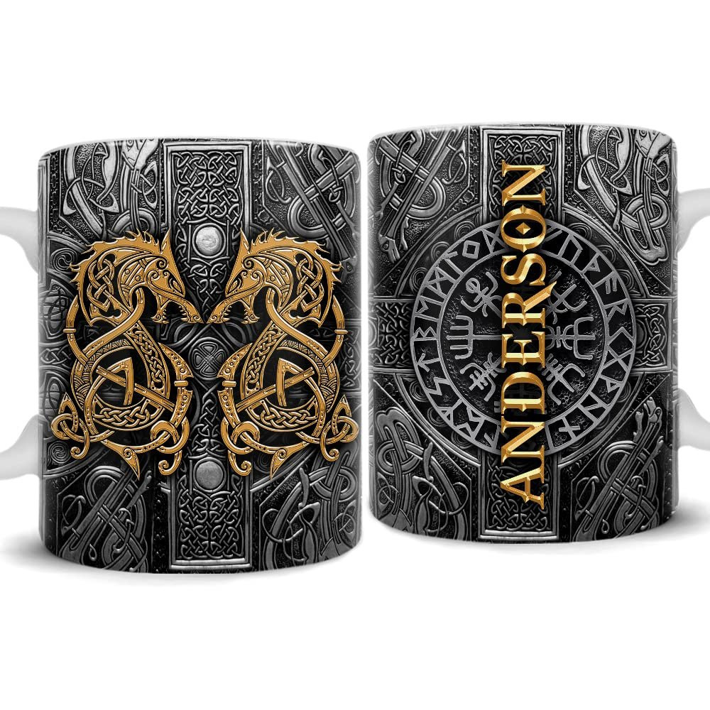 Personalized Viking Pattern Mug Dragon Mug.jpg
